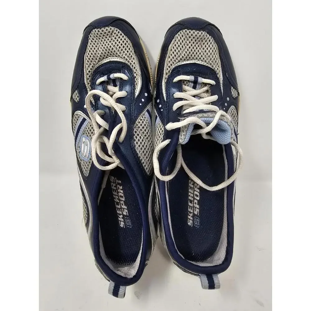 Skechers Womens Sport Muse Mystical Gray & Silver Athletic Shoe‎ Shoe 8